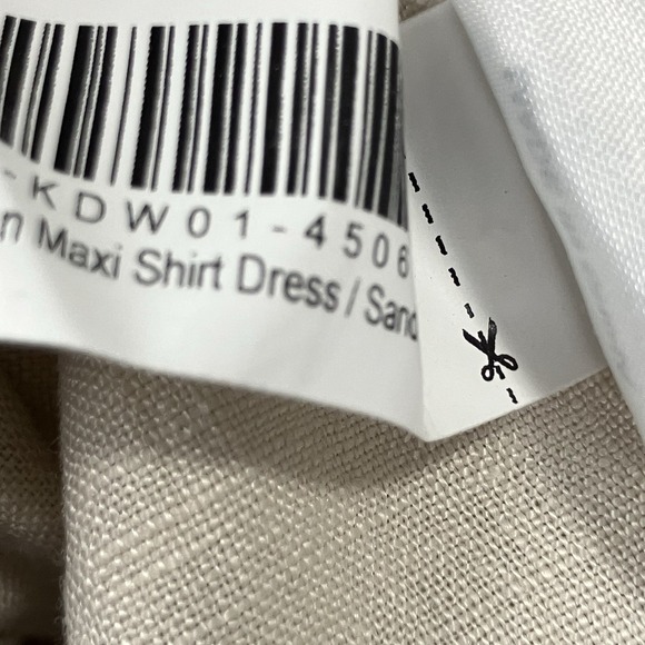 Quince Linen Shirt Dress Womens XL Button Front Tie Waist Long Sleeve NWT - Picture 12 of 14